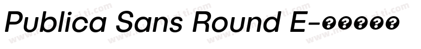 Publica Sans Round E字体转换